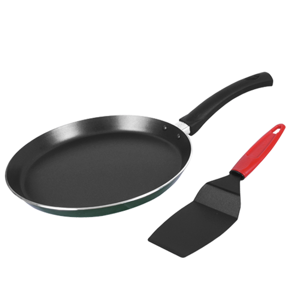 Crêpière circulaire « Émeraude » – revêtement anti‑adhésif sans PFOA