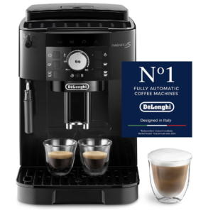 Forcuiss Magnifica S - Perfetto Machine à Café Automatique avec Mousseur à Lait Manuel, Machine à Espresso et Cappuccino, Noir (ECAM11.112.B)